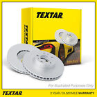 Textar PRO+ Front Brake Discs Coated Vented HC For Audi A8 D4 6.3 W12 Quattro