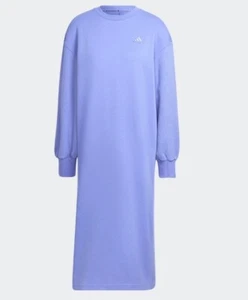 Women's Adidas Always Originals Long Dress Fleece Purple - Picture 1 of 6