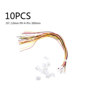 10 SETS Mini Micro JST 2.0 PH 4-Pin Connector plug with Wires Cables 300MM - Bild 1 von 11