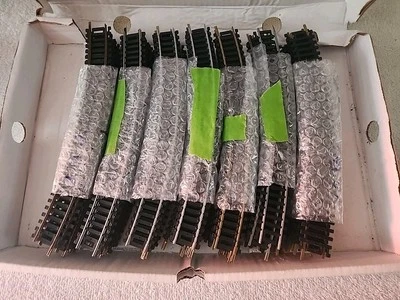 HO Scale Tyco 9" Curve Train Tracks Lot Of 70 Pieces (Brass & Nickle) - Image 1 of 4