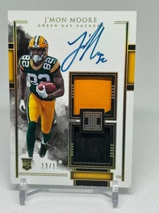 2018 J'Mon Moore Impeccable Elegance Rookie Helmet & Nameplate Autos /15 SP - Picture 1 of 3