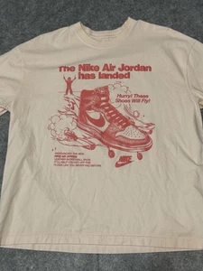 The Nike Air Jordan Has Landed Shirt Women Size Large Pink - Picture 1 of 8