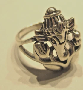 ANILLO ELEFANTE CHAKRA PLATA ESTERLINA TALLA L - Imagen 1 de 2