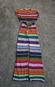 PQ Swim Calypso Bree Boho Renee Pants & Crop Top Cover Up Set - Size XS - Picture 1 of 9