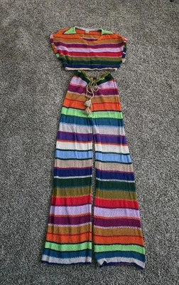 PQ Swim Calypso Bree Boho Renee Pantalones y Conjunto de Encubrimiento Top Corto - Talla XS Foto 1 de 4