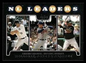 Chipper Jones/Holliday LL `Atlanta Braves 2008 Topps Black #326 SN /57 - Picture 1 of 2