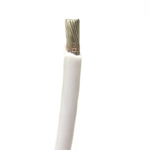 M22759/11-16-9 16AWG, Silver Plated, PTFE Teflon Jacketed Wire, White, 25 Foot - Picture 1 of 1