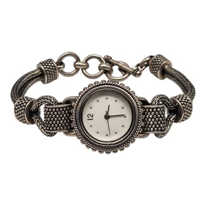 BA Saurti Indonesia Sterling Silver 925 Bracelet Watch 8''L - New Battery - Picture 1 of 19