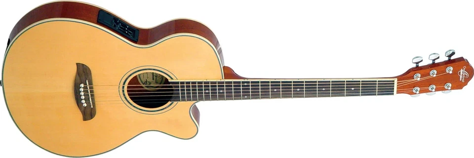 Oscar Schmidt OG8CEN-A Folk Cutway Acoustic Electric Guitar. Natural Spruce - Image 1 of 1
