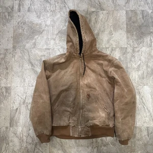 Chaqueta con Capucha Vintage Carhartt Marrón Etiquetada Talla L Marrón Pato J130-BRN - Imagen 1 de 11