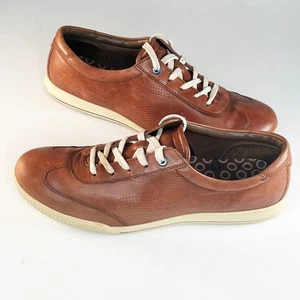 Zapatillas deportivas Ecco de cuero marrón crujiente cómodas zapatos para mujer 11 11,5 / hombre 8,5 - Imagen 1 de 13