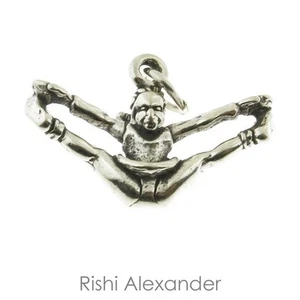 Dije de animadora saltarina de plata de ley 925 hecho en Estados Unidos - Imagen 1 de 2