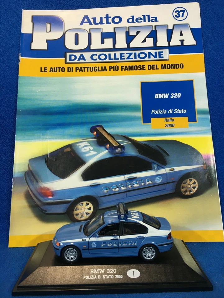 AUTO DELLA POLIZIA DA COLLEZIONE 1:43 BMW 320  - FABBRI EDITORI - Immagine 1 di 1