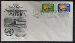 United Nations FDC ECONOMIC COMMISSION for AFRICA, NY 1961 with 2 stamps. - Picture 1 of 1