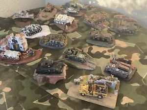 Diorama Matchbox 1974 1/76 costruito dipinto ww2 modello carro armato carro armato miniatura 19 pz - Foto 1 di 24