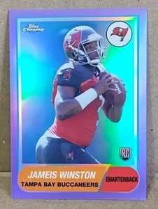 2015 Topps Chrome Jameis Winston purple Refractor T60-JW 3/75 Jersey Match 1/1 - Picture 1 of 4