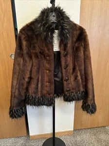 Jiaxing Faux Fur Jacket Size Small - Picture 1 of 6