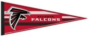 Falcons Pennant and Sleeve Atlanta Dirty Birds 12" x 30" Full Size BGS