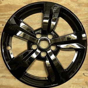 2021-2023 KIA SORENTO LX 17" WHEEL GLOSS BLACK WHEEL SKIN # IMP-475BLK X 1 CAP - Picture 1 of 2
