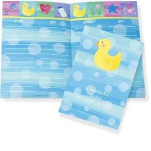 Baby Duckie Animal Rubber Duck Cute Baby Shower Party Favor Keepsake Book - Picture 1 of 1