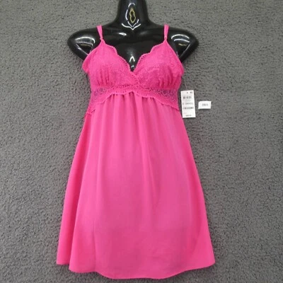 INC International Concepts Intimates Chemise Babydoll XS Pink Divine Berry #3900 - Image 1 of 4
