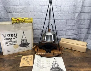 Vintage Gailstyn Hobo Fondue Set Stainless Steel Japan New In Box No. 811 RARE - Picture 1 of 16