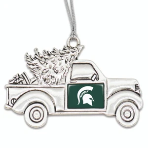 43491 From the Heart Vintage Truck Team Logo Ornamento Michigan State Spartans - Imagen 1 de 2