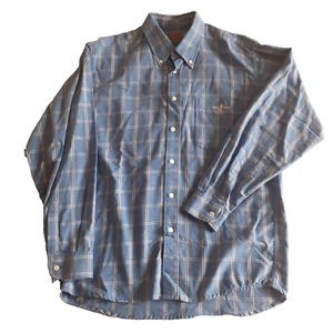 MARLBORO CLASSICS Herren blau kariertes Button Down Langarm Hemd Größe Large - Bild 1 von 9