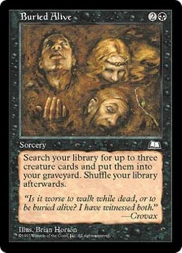 MTG - BURIED ALIVE - Weatherlight (U) - Image 1 of 1