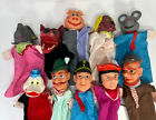 10 Vintage Rubber Head Hand Puppets Preowned 
