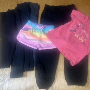 Bulk Lot Of 7 Pc - Girls Size 4/5 4T 5T Mixed Clothing Shirt Shorts Pants - Picture 1 of 15