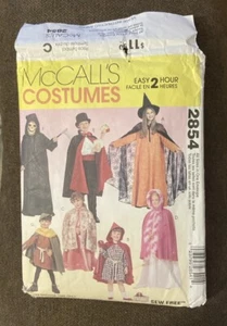 Vtg McCall's Costume Pat 2854 Halloween SZ All Sizes Easy 2 hr - Picture 1 of 4