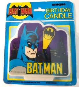 Batman Vintage 1989 Birthday Candle Cake Topper Decoration DC Comics - Picture 1 of 4