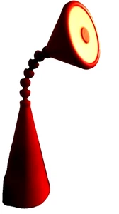 IKEA Fryebo Vntg Red Desk Lamp Cordless USB 4002352 Gooseneck College Lamp Flexi - Picture 1 of 15