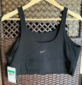 NIKE Training Sports Bra Black Dri Fit Womens XL NWT - Picture 1 of 3