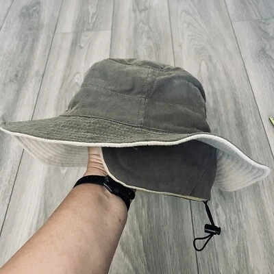 Cabela's Boonie Hat Cap Men's Size L-XL Lined Ear Flops Green/Gray Fishing - Image 1 of 4