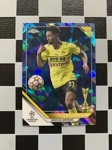 2021-22 Topps Cromo UCL Zafiro Jude Bellingham Borussia Dortmund d - Imagen 1 de 2