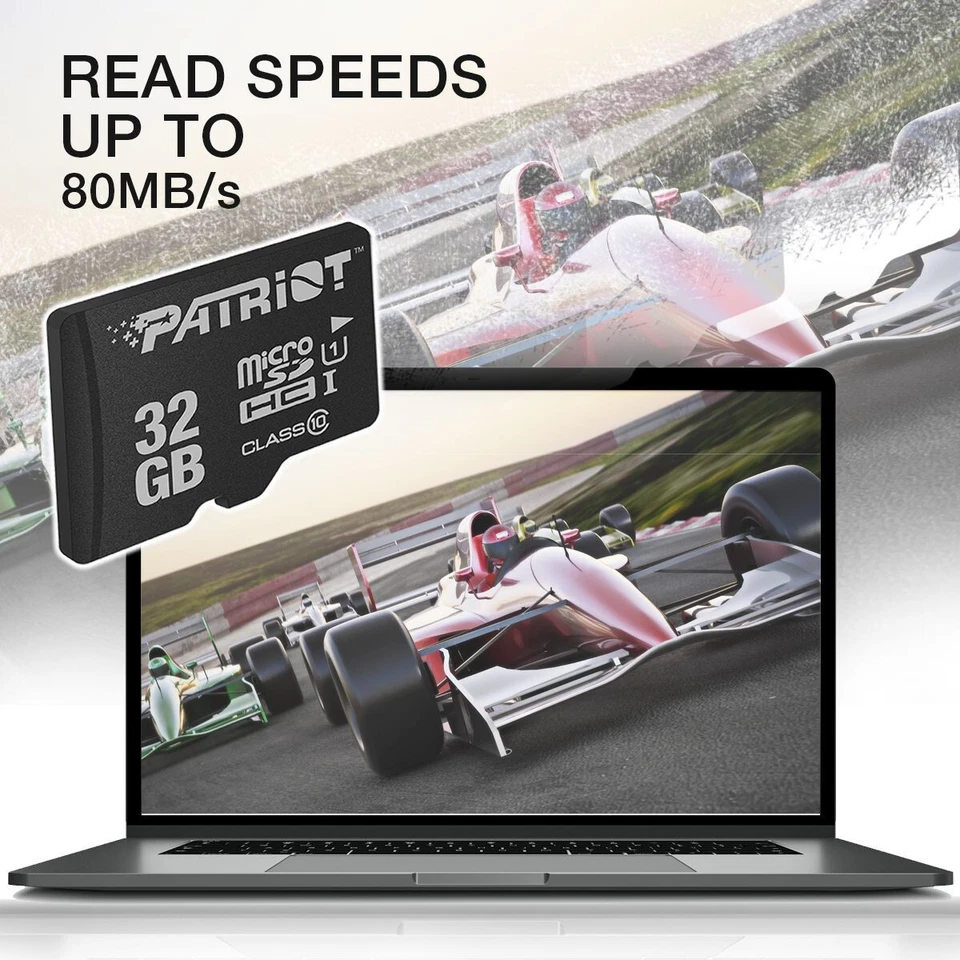 Patriot LX 32GB Micro SDHC C10 USH-I Highspeed HD Recording Flash Memory Card - Image 1 of 4