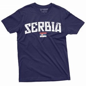 Camiseta Serbia Bandera Serbia Escudo de Armas Camiseta Srbija Fútbol Camiseta - Imagen 1 de 9