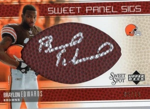 2004 Oberdeck Sweet Spot Sweet Panel Sigs Braylon Edwards #'d 5/15!! - Bild 1 von 1