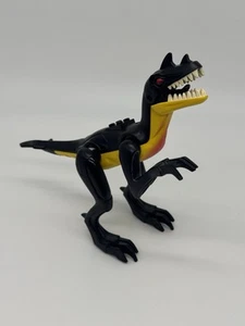 Lego Tier Dinosaurier Velociraptor Dino 2010 schwarz gelb 7295 7474 1 Arm - Bild 1 von 5