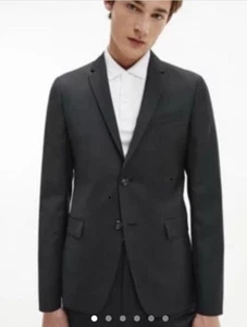 Calvin Klein Grey Slim Suit Size 38R - Picture 1 of 4