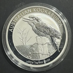 1oz 2016 Australian Kookaburra 999 Fine Silver Bullion Coin from The Perth Mint - Picture 1 of 2