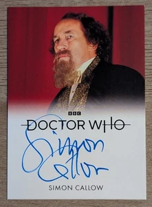 2023 Rittenhouse Doctor Who Series 1-4 Full Bleed Auto Card Simon Callow - Picture 1 of 2
