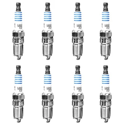 8Pcs Spark Plugs For Ford F150/F-250/F-350 SP479 5.4L 6.8L AGSF22WM , Platinum Foto 1 de 4