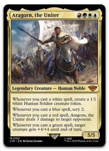Aragorn, l'Unità #192 (NM) Signore degli Anelli LTR Magic MTG - NM - Foto 1 di 1