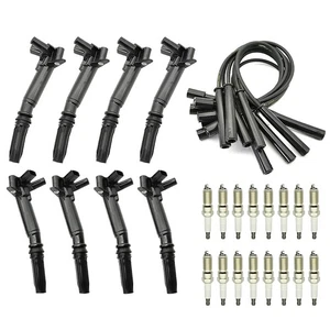 8pcs Ignition Coil Spark Plug Replacement 2010-2014 for Ford F150 UF631 UF639 - Picture 1 of 11