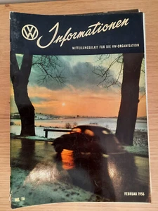 VW Informationen - Mitteilungsblatt der Volkswagen Organisation Nr. 26 Feb. 1956 - Bild 1 von 11