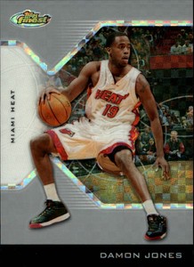 2004-05 Finest X-Fractors Miami Heat Basketball Card #38 Damon Jones/199
