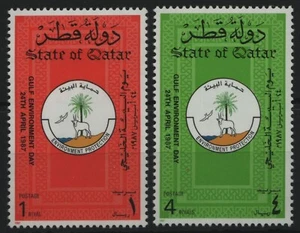 Qatar 1987 - Mi-Nr. 906-907 ** - MNH - Protección del medio ambiente - Imagen 1 de 1